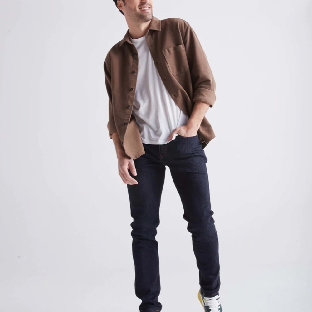 NWT DUER Mens Performance Denim Slim Fit Pant in Heritage Rinse Multiple Sizes